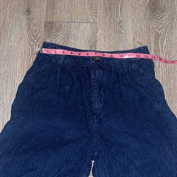 Free people High waisted corduroy trousers navy size 4 - Picture 3 of 8